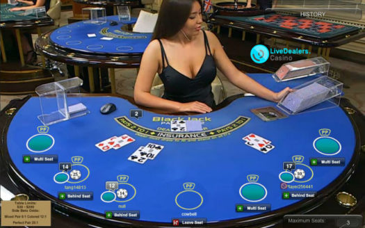 Playtech blackjack tables